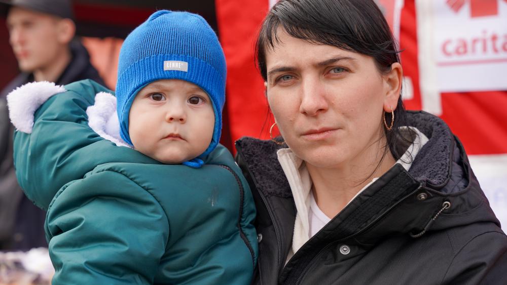 As Ukrainians flee their homes due to the conflict with Russia, CRS partner Caritas Poland assists Ukrainians crossing into Poland for safety. Photo courtesy of Caritas Poland